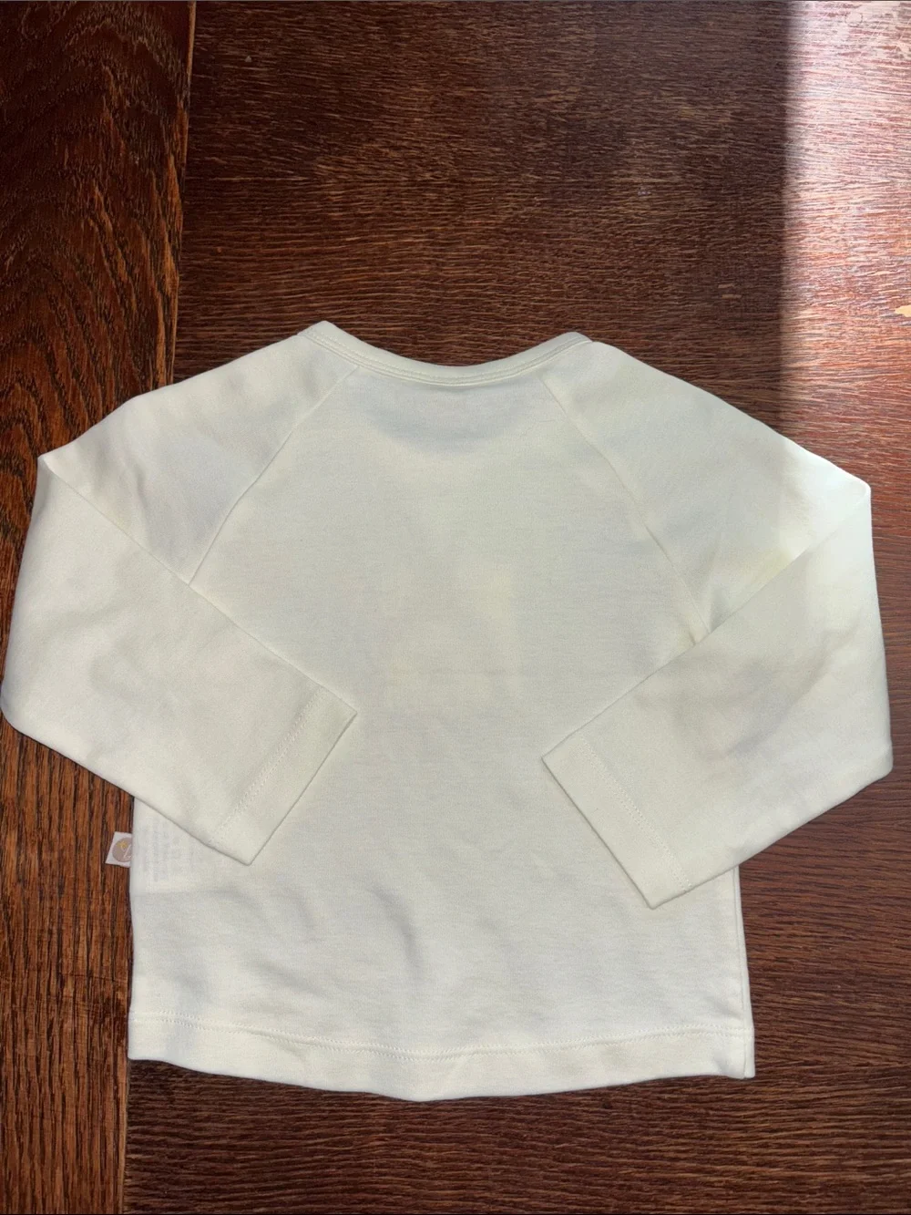 Hallmark Cream Long-Sleeve Baby Top 100% Cotton 12-18 months